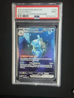 2023 Pokemon SV 151 Blastoise ex #200/165 Special Illustration Rare PSA 9 - Image 1