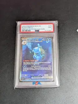 Blastoise EX 200/165 PSA 9 Pokemon 151 Special Illustration Rare - Image 1