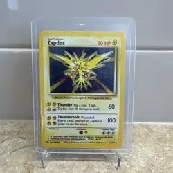 Zapdos 16/102 Base Set Unlimited Holo Rare Pokemon TCG 1999 Pokemon LP - Image 1