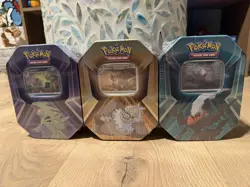 Pokemon TCG Triple Whammy Tin Complete Set of 3 Sealed Tyranitar Slaking Darkrai - Image 1