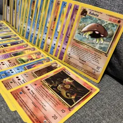 Pokemon Fossil Full Complete Set Of Uncommon & Common 32 Cards WOTC VINTAGE - Image 2