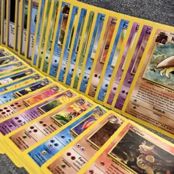 Pokemon Fossil Full Complete Set Of Uncommon & Common 32 Cards WOTC VINTAGE - Image 3