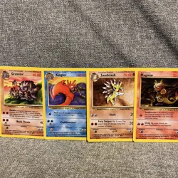 Pokemon Fossil Full Complete Set Of Uncommon & Common 32 Cards WOTC VINTAGE - Image 5