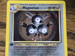 Pokemon Wotc 1st Edition Neo Revelation # 10/64 Holo Magneton M/NM - Image 5