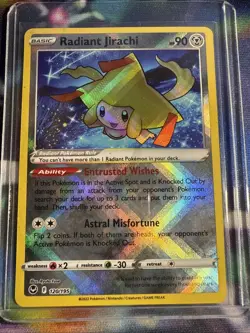 2022 Pokemon SWSH Silver Tempest Radiant Jirachi #120/195 - Image 1