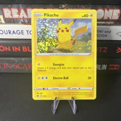 Pikachu 7/15 McDonald's 2022 Promo Holo Pokemon TCG Card EN 2022 NM - Image 1