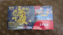 Three-pack Pokemon Surging Sparks ETB + Booster Bundle Costco - Image 1