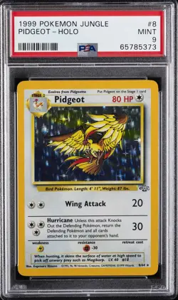 1999 POKEMON JUNGLE #8 PIDGEOT-HOLO PSA 9 - Image 1