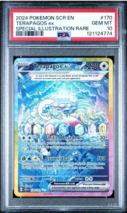 PSA 10 Terapagos Ex Stellar Crown SIR Pokemon Chaser/Mystery Pack - Image 1