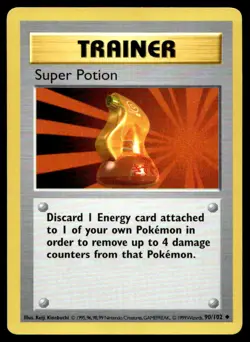Pokemon 1999 TCG Base Set #090/102 Super Potion NM - Image 1