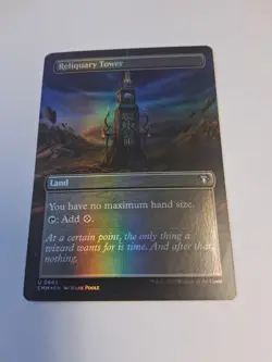 MTG Reliquary Tower (Borderless) Commander Masters Foil - Image 1