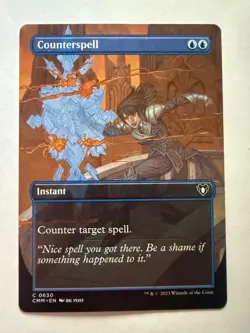 Counterspell (Borderless) C Commander Masters 630 NM - Image 1