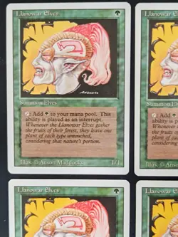 Mtg - 4 x Llanowar Elves - Revised Edition - Magic the Gathering - Playset - Image 2