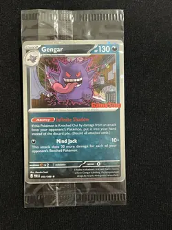 Pokemon TCG Sealed Gengar GameStop Stamped Promo #50 Perfect Order Swirl Cosmos - Image 1