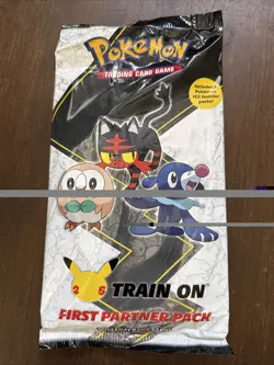 Pokemon First Partner Pack (Alola) - Three Jumbo Cards + 2 TCG Booster Packs 820650809620 - Image 1