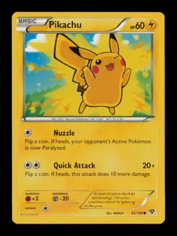 PIKACHU COMMON 42/146 NM POKEMON - Image 1