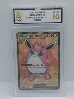 2023 Pokemon SV 151 Wigglytuff ex Ultra Rare #187/165 MGC 10 GEM MINT - Image 2
