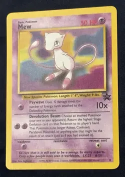 Mew 08/53 Wotc Promo Regular Pokemon Single - Image 2