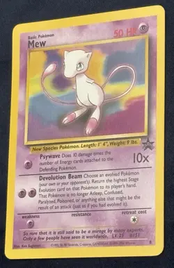 Mew 08/53 Wotc Promo Regular Pokemon Single - Image 3