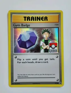 Trainer Gym Badge Brock - XY203 - League Promo NM Promo Pokemon NM Pack Fresh - Image 2