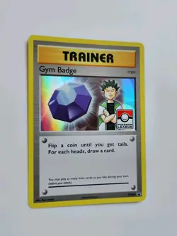 Trainer Gym Badge Brock - XY203 - League Promo NM Promo Pokemon NM Pack Fresh - Image 3