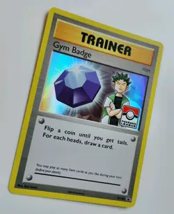 Trainer Gym Badge Brock - XY203 - League Promo NM Promo Pokemon NM Pack Fresh - Image 5