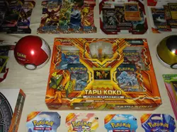 24 HOUR SALE Pokemon Tapu Koko Figure Box & GX Challenge Box w PokeBalls Surging - Image 2