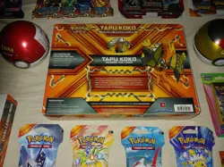 24 HOUR SALE Pokemon Tapu Koko Figure Box & GX Challenge Box w PokeBalls Surging - Image 3