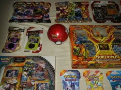 24 HOUR SALE Pokemon Tapu Koko Figure Box & GX Challenge Box w PokeBalls Surging - Image 5