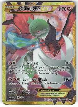 Gardevoir EX 116/114 Secret Rare Steam Siege Pokemon Heavily Played - Image 1