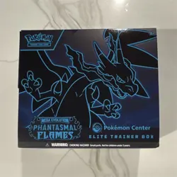 EMPTY Pokemon Center Phantasmal Flames Elite Trainer Box SEE DESCRIPTION - Image 1