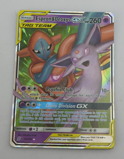 Pokemon Espeon & Deoxys GX 72/236 Unified Minds TAG TEAM Holo Ultra Rare Card - Image 4