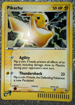 Pokemon TCG Pikachu 012 Promo Card 2003 English LP - Image 2