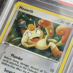 Pokemon TCG Meowth #013 2003 Promo Holo PSA 8 English Basic 50 HP - Image 1
