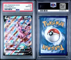 Pokemon Espeon V Evolving Skies Full Alt Art #180 PSA 10 Gem Mint - Image 1