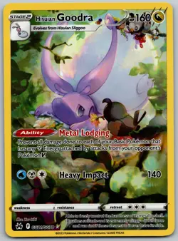 2023 Pokemon Crown Zenith Galarian Gallery Hisuian Goodra GG21/GG70 Holo NM - Image 1