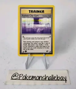 Fuchsia City Gym 114/132 1st Edition Gym Challenge *NM* Vintage Pokemon Card - Image 1