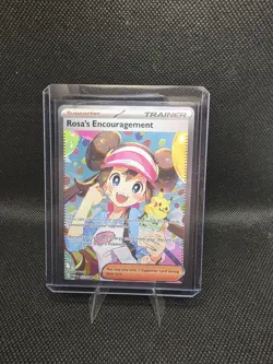 Rosa's Encouragement 123/088 SIR Perfect Order Pokemon Card Full Art Trainer - Image 1