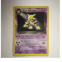 Pokemon TCG Dark Alakazam Team Rocket 18/82 Rare Regular Unlimited 60 HP ENG - Image 1