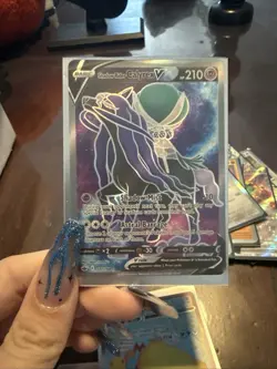 Shadow Rider Calyrex V 171/198 Sword And Shield: Chilling Reign Full Art Pokemon - Image 1