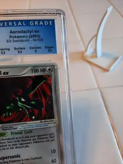 2003 Pokemon EX Sandstorm Aerodactyl ex 94/100 CGC 9.5 GEM MINT border swirls - Image 4
