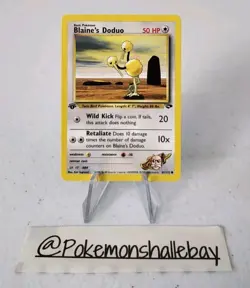 Blaine's Doduo 1st Edition 61/132 - Gym Challenge *NM* Common Pokemon Card - Image 1