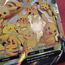 Pokemon Celebrations: Pikachu V Union SWSH139 140 141 142 Jumbo Texture Error - Image 2
