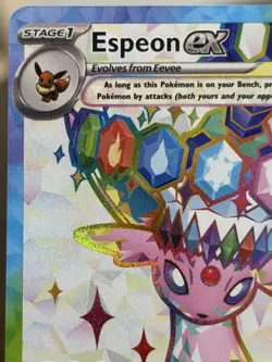 Espeon ex SVP 175 Black Star Promo Full Art Pokemon TCG LP/NM - Image 2