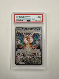 2023 POKEMON OBSIDIAN FLAMES SPECIAL ILLUSTRATION RARE #223 CHARIZARD EX PSA 10 - Image 1
