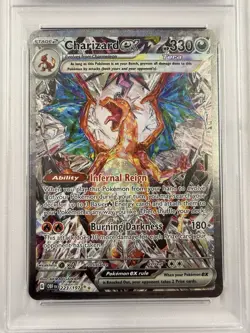 2023 POKEMON OBSIDIAN FLAMES SPECIAL ILLUSTRATION RARE #223 CHARIZARD EX PSA 10 - Image 3