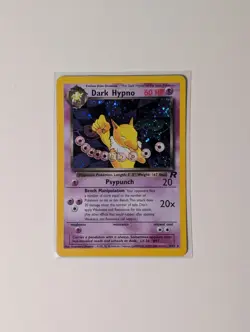 Dark Hypno 9/82 Team Rocket Holo Vintage Rare Pokemon Card LP - Image 1