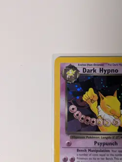 Dark Hypno 9/82 Team Rocket Holo Vintage Rare Pokemon Card LP - Image 3