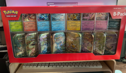 Pokemon TCG Prismatic Evolutions Costco 8 Mini-Tin Bundle w/ Promo Cards NEW - Image 1