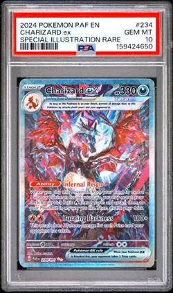 Pokemon Charizard ex Paldean Fates Special Illustration Rare #234 PSA 10 - Image 1